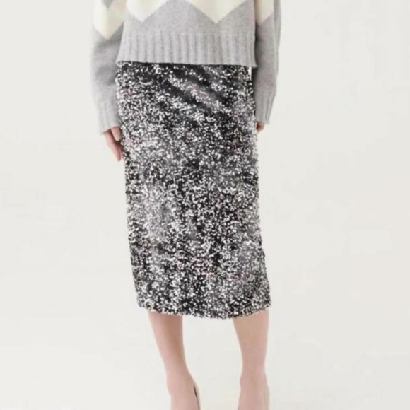 Marella Osmund Sequin Midi Skirt in Velvet-jersey - Picture 3 of 7